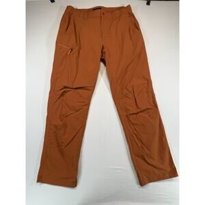 Orvis Mens Hiking Pants Brown Stretch Lightweight Outdoor Travel Size 32